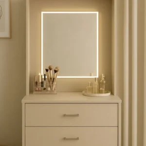 Meja Rias Kayu Minimalis Cermin Laci Multifungsi Meja Rias Kayu Minimalis Cermin Laci Multifungsi