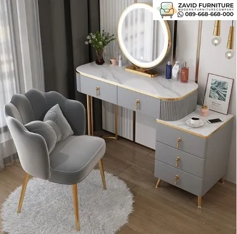 Meja Rias Top Marmer Minimalis