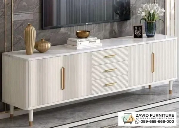 Meja TV Cabinet Minimalis Modern Ruang Tamu Elegan