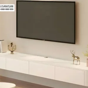Meja TV Gantung Cabinet Putih Meja TV Gantung Cabinet Putih
