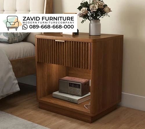 Nakas Nightstand Minimalis Jati Modern
