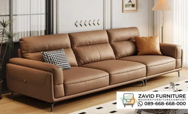 Sofa Kulit Klasik Premium Modern Terbaru