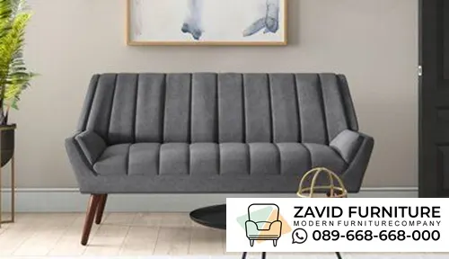 Sofa Mid-Century Modern Stripes Estetik