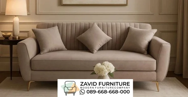 Sofa Modern Klasik Garis Mewah Minimalis