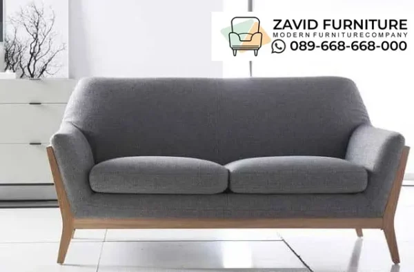 Sofa Retro Minimalis Rangka Kayu Solid