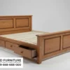 Jual Tempat Tidur Laci Kayu Jati Minimalis Storage Drawer