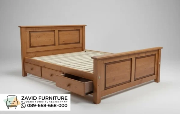 Jual Tempat Tidur Laci Kayu Jati Minimalis Storage Drawer