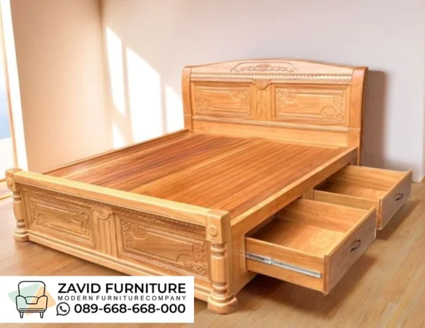 Jual Tempat Tidur Laci Serbaguna Kayu Solid