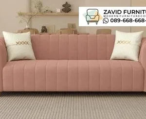Velvet Sofa Pink Terbaru Kualitas Premium