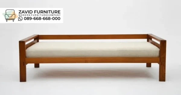 Bangku Kayu Tanpa Sandaran Minimalis Scandi