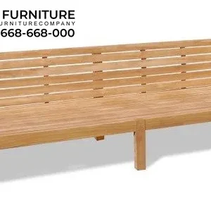 Bangku Minimalis Modern Jati Solid Linear