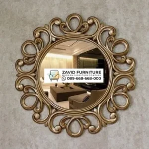 Frame Figura Cermin Gold