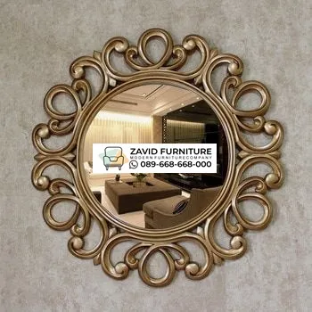 Frame Figura Cermin Gold