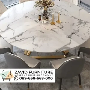 Jual Meja makan Stainless Bulat Big Size