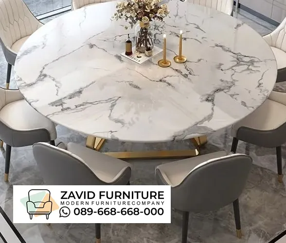 Jual Meja makan Stainless Bulat Big Size