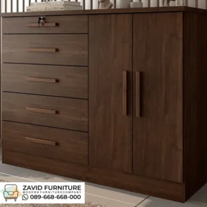Kabinet Credenza Kayu Modern Laci Serbaguna
