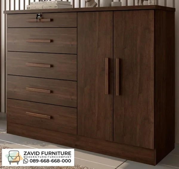 Kabinet Credenza Kayu Modern Laci Serbaguna