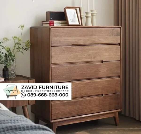 Kabinet Lemari Laci Kayu Jati Japandi