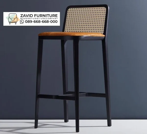 Kursi Bar Rotan Minimalis Rangka Hitam Kursi Bar Rotan Minimalis Rangka Hitam