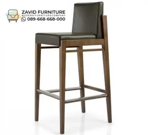 Kursi Bar Urban Cokelat Footrest Logam