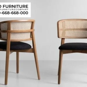 Kursi Cafe Jati Rotan Scandinavian Modern