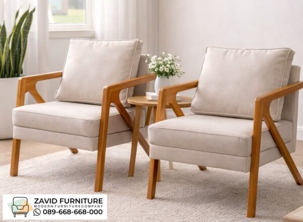 Kursi Teras Santai Gaya Scandinavian Jati