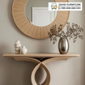 Meja Konsul Kayu Jati Natural Finishing