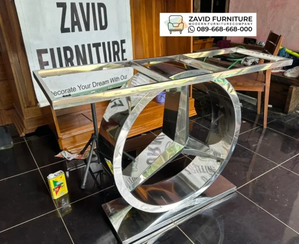 Meja Konsul Stainless Desain Mercy Mewah