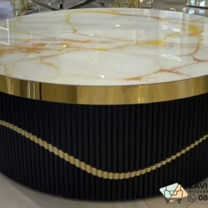 Meja Marmer Bulat Bekas