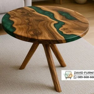 Meja Resin Bundar Estetik Lembah Hijau Meja Resin Bundar Estetik Lembah Hijau