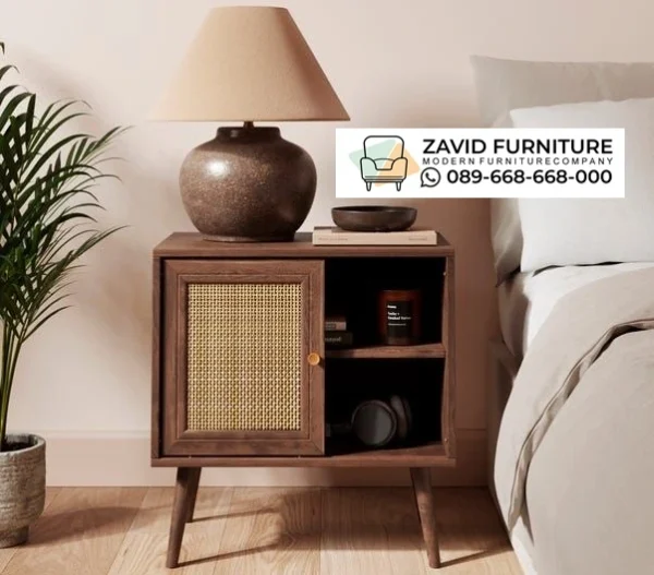 Nakas Night Stand Jati Minimalis Anyaman