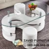 Glass Coffee Table Transparan Mewah
