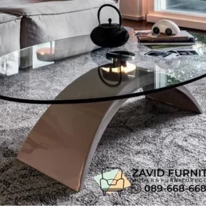 Glass Coffee Table Transparan Oval Glass Coffee Table Transparan Oval