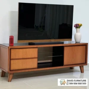 Jual Meja Tv Material Kayu Jati Minimalis