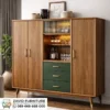Kabinet Bar Industrial Jati Minimalis Modern