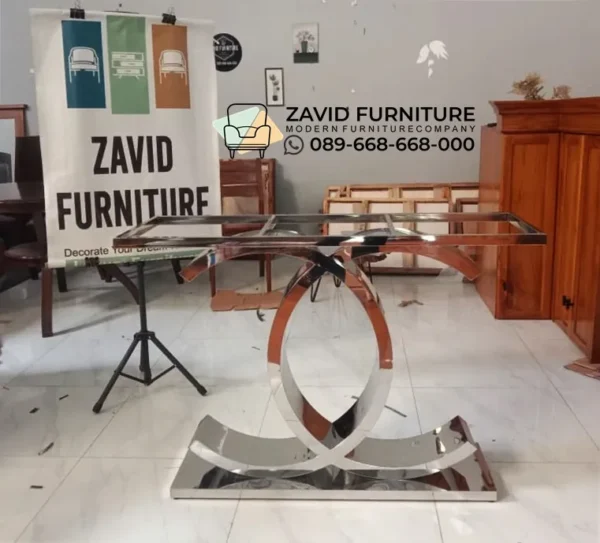 Kaki Meja Konsol Stainless Glossy