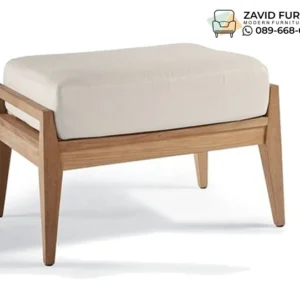 Kursi Stool Puff Tumpuan Jati Modern Kursi Stool Puff Tumpuan Jati Modern