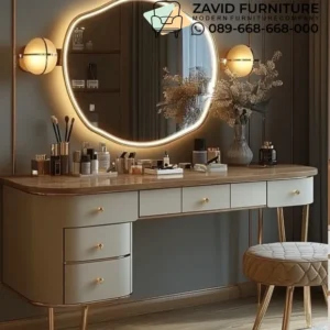 Meja Rias Kaki Stainless Estetik