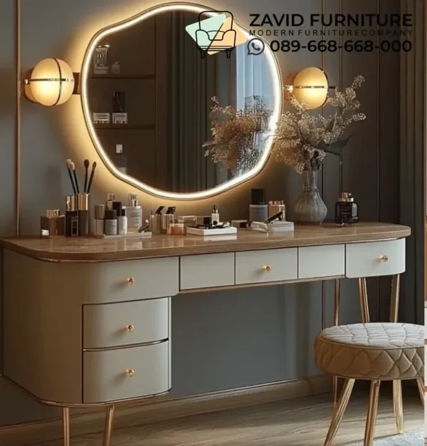 Meja Rias Kaki Stainless Estetik