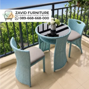 Kursi Cafe Rotan Santorini Sky Blue Kursi Cafe Rotan Santorini Sky Blue