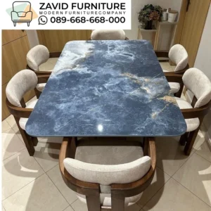 Meja Makan Marmer Samudera Biru Meja Makan Marmer Samudera Biru