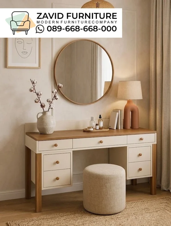 Meja Rias Twin Pedestal Meja Rias Twin Pedestal