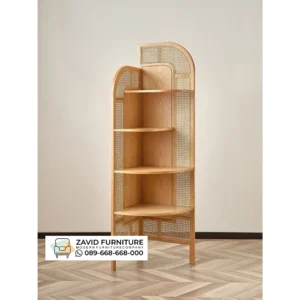 Rak Buku Rotan Minimalis Surabaya