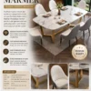 Set Meja Makan Italian Marmer Set Meja Makan Italian Marmer