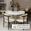 Kursi Cafe Besi Jok Cream Modern