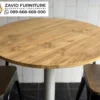 Meja Cafe Kayu Jati Kombinasi Kayu Bulat
