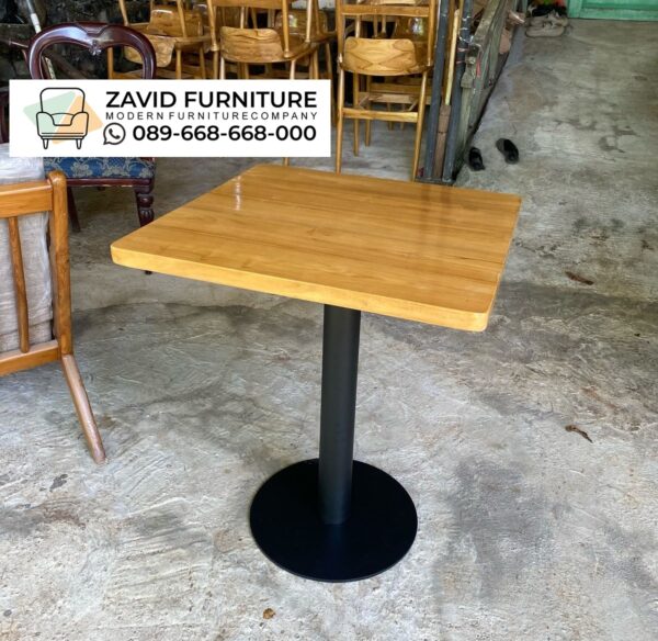 Meja Cafe Kayu Jati Kotak