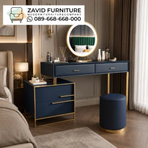 Meja Rias Modern Terbaru Navy Gold Meja Rias Modern Terbaru Navy Gold