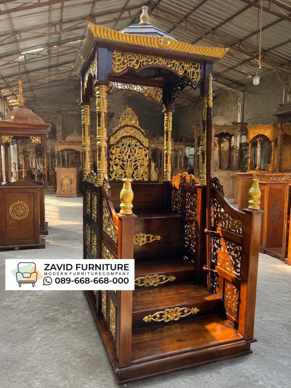 Jual Mimbar Masjid Samarinda Pintu Depan