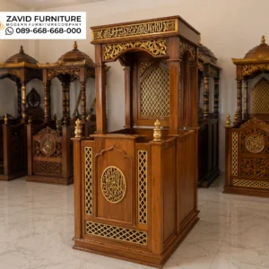 Mimbar Masjid Singkawang Murah Jual Mimbar Masjid Palangka Raya